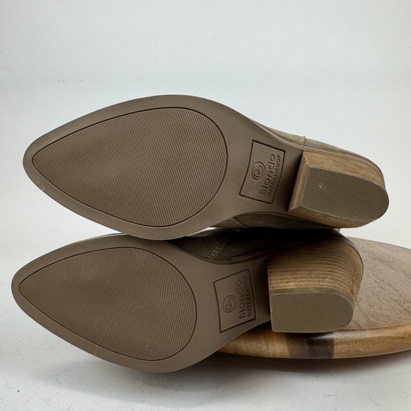 New Womens Blondo Windie Taupe Suede Waterproof Heeled Over The Knee Boot Size 7 - Picture 9 of 10